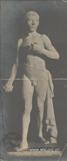 Statue of a young man by Kostas Dimitriadis