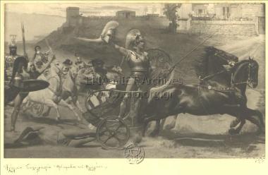 Ο Θρίαμβος του Αχιλλέως. Τοιχογραφία στο Αχίλλειο.