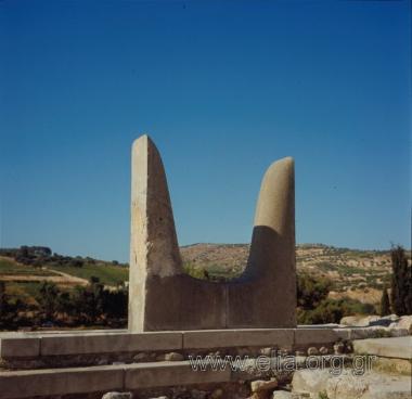 Αρχαιολογικός χώρος Κνωσού. Κέρατα καθοσιώσεως.