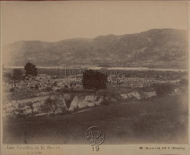 Αρχαιολογικός χώρος Ολυμπίας: η ανασκαφή και ο ποταμός Αλφειός.