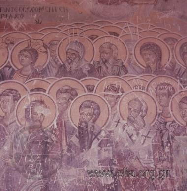 Τοιχογραφία σε ναό.