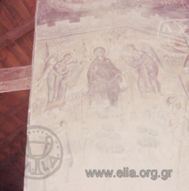 Τοιχογραφία στο ναό Αγίου Μηνά.