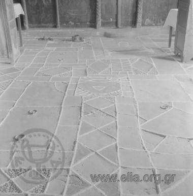 Δάπεδο στο ναό Κοιμήσεως της Θεοτόκου.