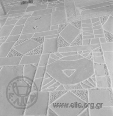 Δάπεδο στο ναό Κοιμήσεως της Θεοτόκου.