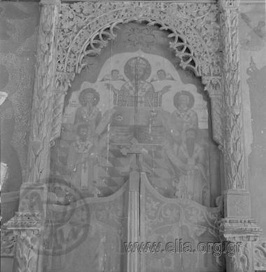 Βημόθυρο στο ναό Κοιμήσεως της Θεοτόκου.