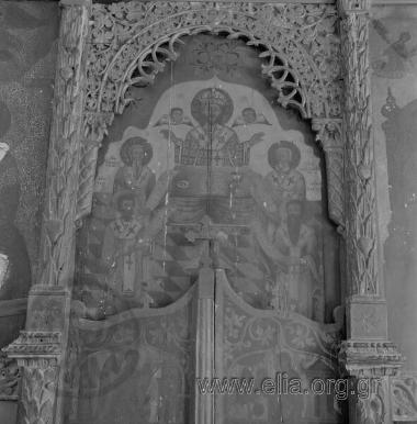 Βημόθυρο στο ναό Κοιμήσεως της Θεοτόκου.