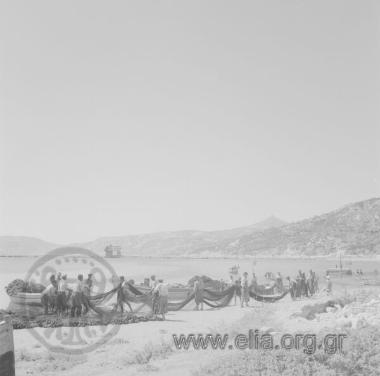 Το άπλωμα των διχτυών.