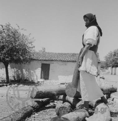 Το κόψιμο των ξύλων.