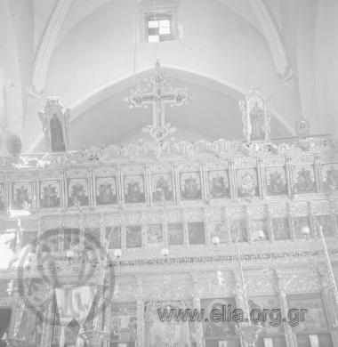 Μονή Κύκκου. Το τέμπλο του καθολικού.