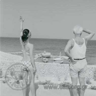 Ο Χρήστος Καπράλος με τη γυναίκα του.