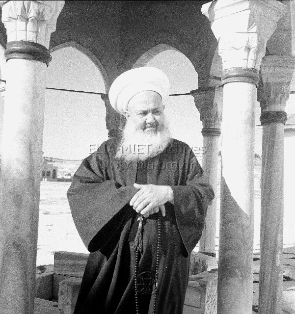 Ιερουσαλήμ, Ιούλιος 1956. Haram ash-Sharif (το Όρος του Ναού). Ο ιμάμης του τζαμιούμ αλ-Άκσα.