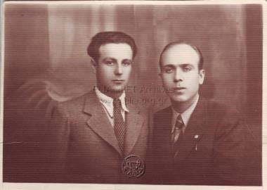 Ο Θησεάς Καλαμπαλίκης και ο Νίκος (20 Ιουνίου 1937).