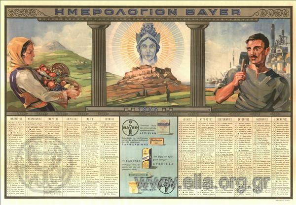 Bayer calendar 1935