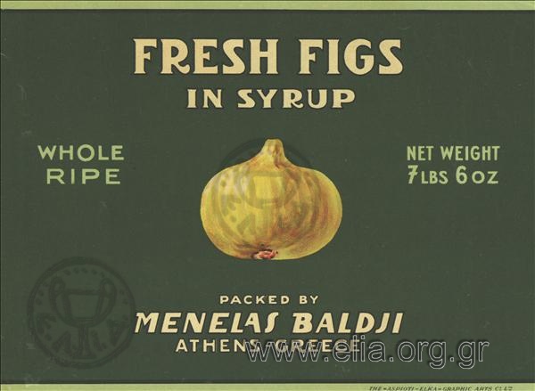 Baldji brand/ fresh figs in syrup