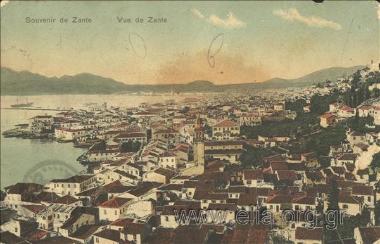 Souvenir de Zante. Vue de Zante.