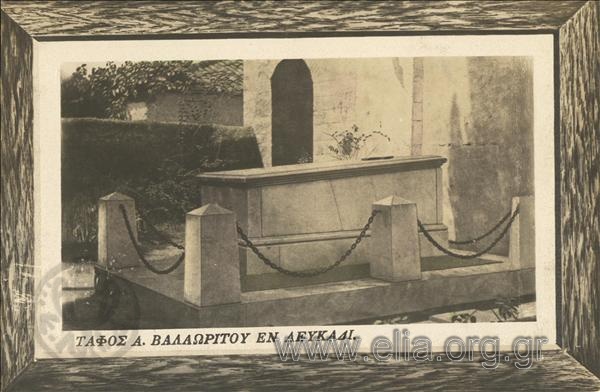 Τάφος Α. Βαλαωρίτου εν Λευκάδι.