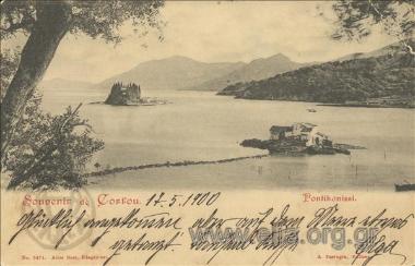 Souvenir de Corfou. Pontikonissi.