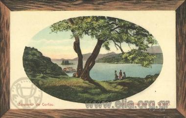 Souvenir de Corfou. Le Pontikonissi (au Canon).