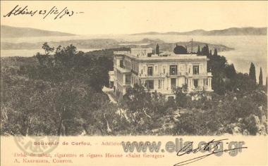 Souvenir de Corfou. Achillion. Vue générale.