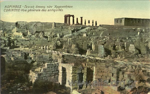 Κόρινθος - Γενική άποψις των Αρχαιοτήτων.