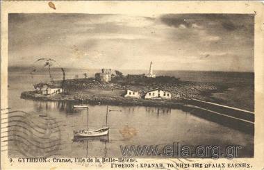 Gytheion: Cranae, l' île de la Belle-Hélène.