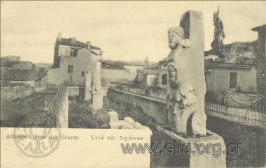 Athènes: Stoa des Géants.