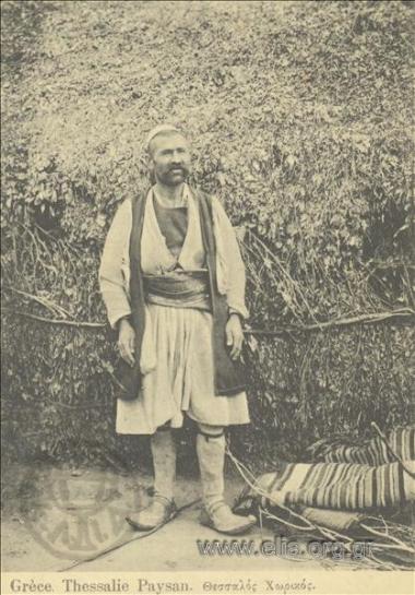 Grèce. Thessalie Paysan.