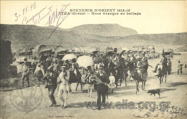 Souvenir d' Orient 1914-1918. Itea (Grèce) - Noce Grecque en ballade.
