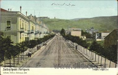 Salonique-Turquie. Boulevard Hamidié.