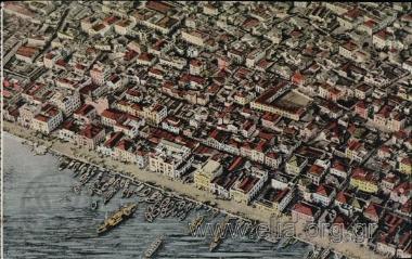 Salonicco - Vista a volo d' aeroplano.