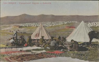 Salonique - Campement Anglais à Zeitenlik.