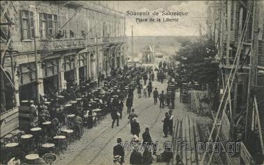 Souvenir de Salonique. Place de la Liberté.