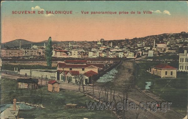 Souvenir de Salonique - Vue panoramique de la Ville.