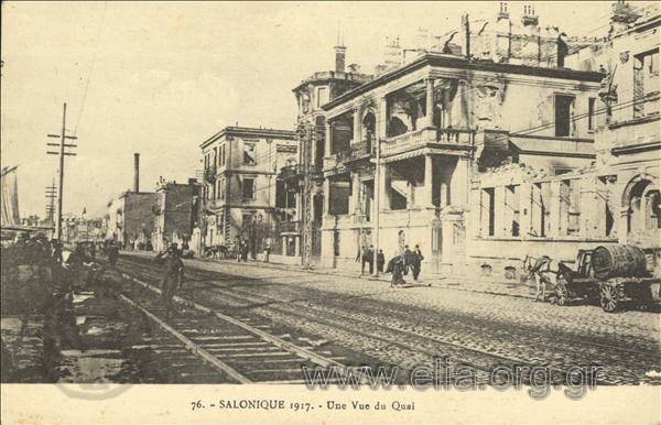 Salonique 1917 - Une Vue du Quai.