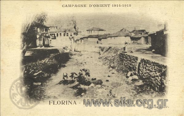 Campagne d' Orient 1914-1918. Florina- la Rivière Sakulina.