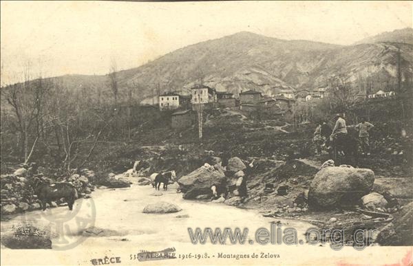 Albanie 1916-1918. - Montagnes de Zelova.