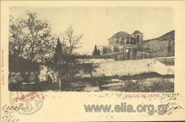 Souvenir d' Athènes. Eglise de Daphni.