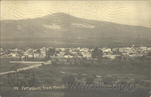 Mt Pentelicon from Menidi.