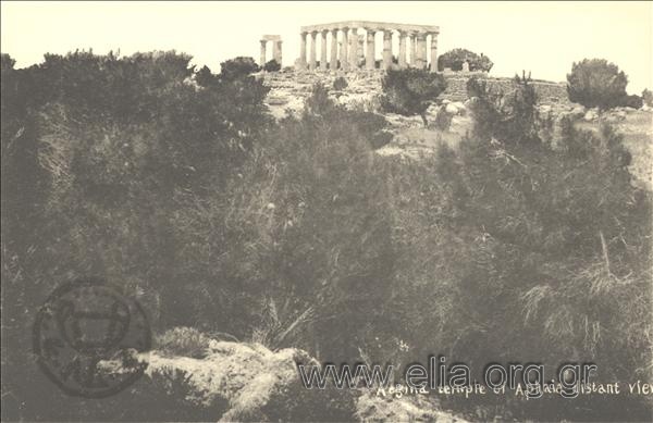 Aegina temple of Aphaia distant view.
