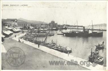 Τμήμα παραλίας Αιγίνης.