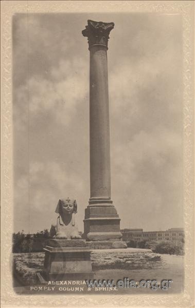Alexandria. Pompey Column & Sphinx.