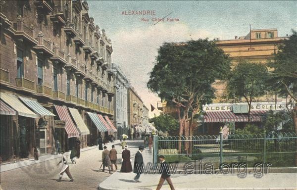 Alexandrie. Rue Chérif Pacha.