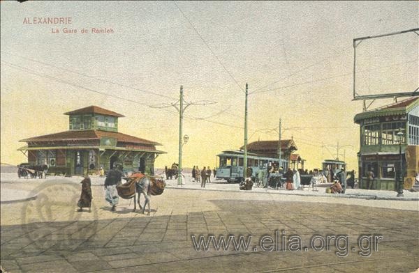 Alexandrie. La Gare de Ramleh.