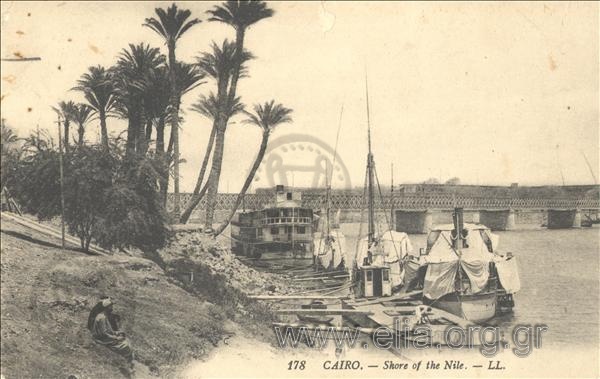 Cairo. -  Shore of the Nile.