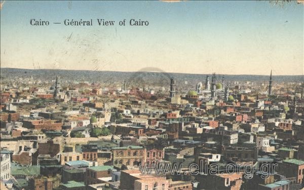 Caire. Général View of Cairo.