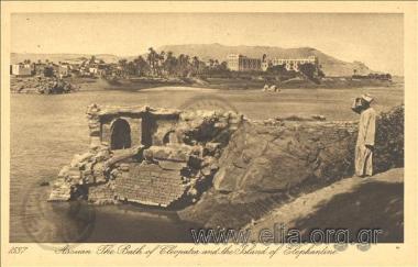 Assuan. The Bath of Cleopatra and the Island of Elephantine.
