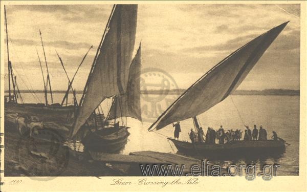 Luxor-Crossing the Nile.