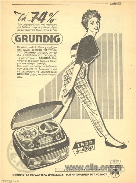 Grundig, μαγνητόφωνα