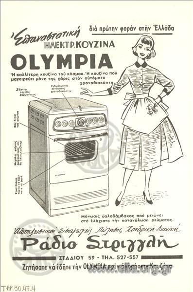 Olympia, ηλεκτρικές κουζίνες