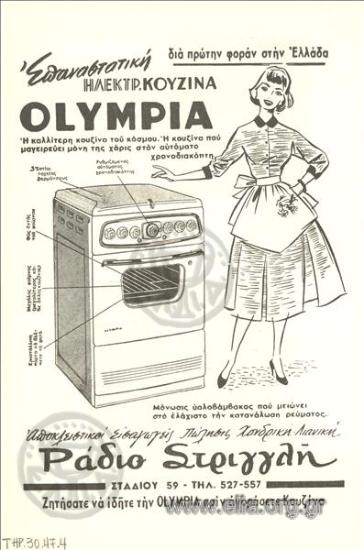 Olympia, ηλεκτρικές κουζίνες